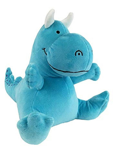 Merrymakers Dragón De Peluche Suave De Dragón Azul, 10 Pulga