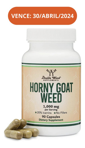 Horny Goat Weed Epimedium 20%icarins Capsulas Libido Hombres