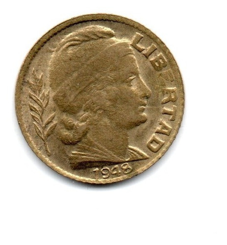Moneda Argentina 5 Centavos 1948 Torito Cj#220 Excelente