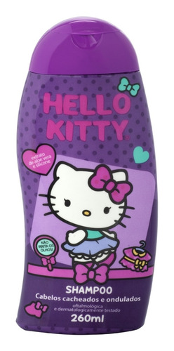 Shampoo Cabelos Cacheados Hello Kitty 260ml Cia Da Natureza