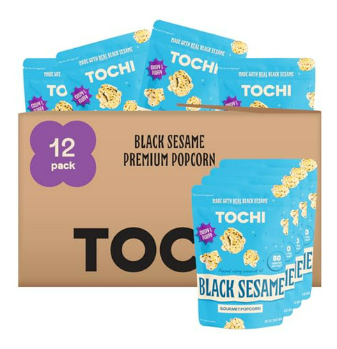 Snacks Gourmet De Palomitas Tochi - Sabor A Sésamo Negro - 1