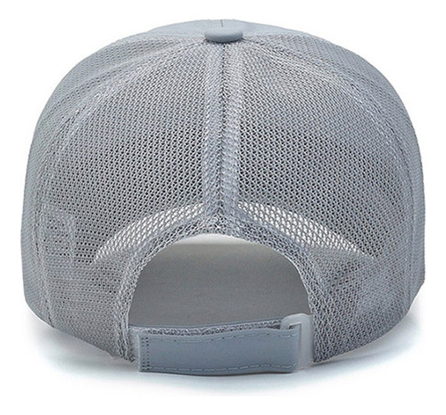 Gorra Cómoda Deportiva Transpirable Al Aire Libre Sol Unisex Gris Claro Único