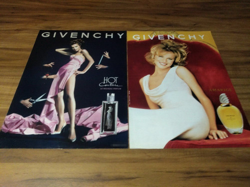 (pg127) 2 Publicidades Givenchy * Eva Herzigova