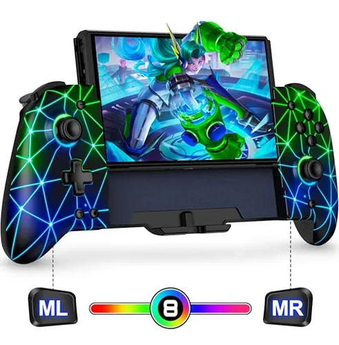 comprar Mocagen Pack De Controladores Switch Pro Con Joystick Rgb