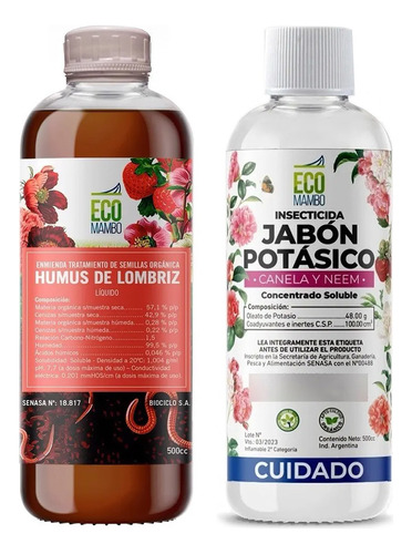 Ecomambo Humus De Lombriz Líquido 500ml Potásico 500ml