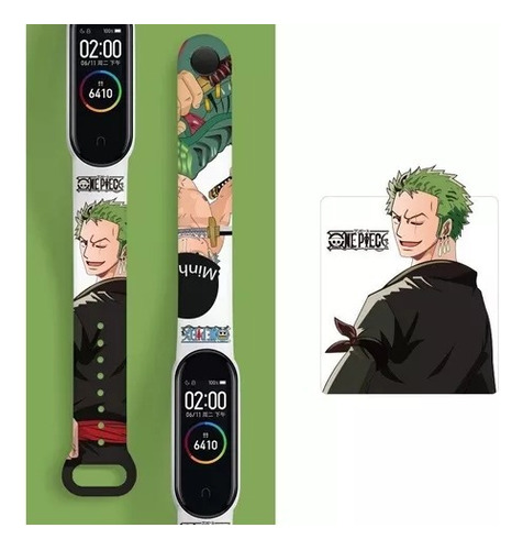 Correa Pulso Estampada One Piece Para Mi Band 7/6/5