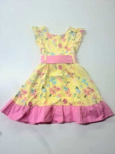 3975 Vestido Fibrana Estampada Con Volado Mambo Kids 4al12 | Envío gratis 3975 Vestido Fibrana Estampada Con Volado Mambo Kids 4al12 | Envío gratis