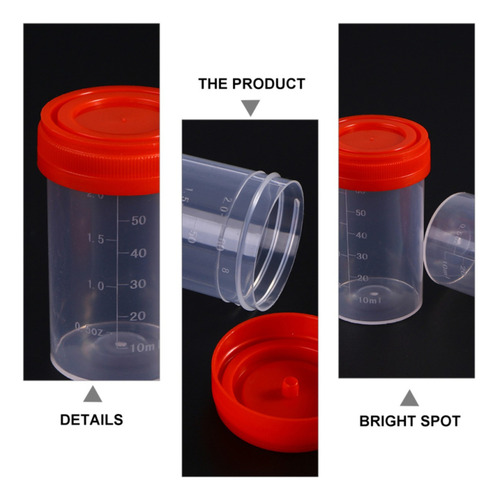 Frasco Recolector Muestras De Orina Frascos Esteril 60 Ml