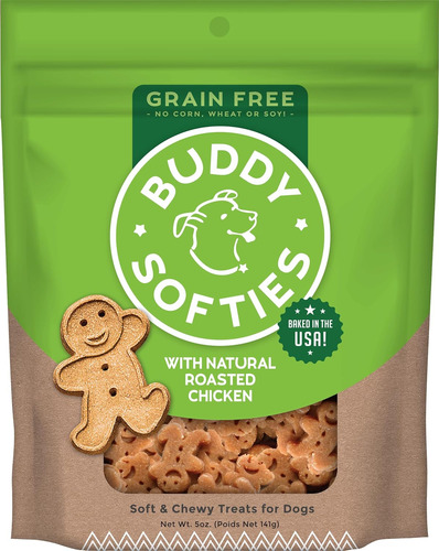 Buddy Biscuit Softies 5 Oz Pouch, Soft & Chewy, Natural Roas