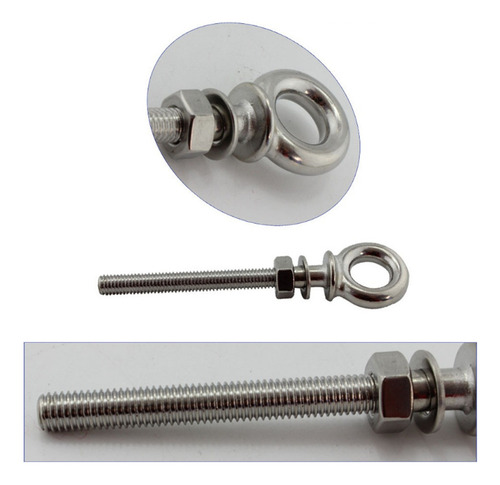 Perno De Argolla De Acero Inoxidable De 2xm6 X 60 Mm Con