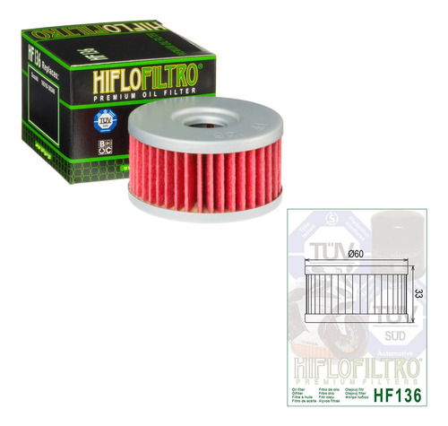 Filtro De Aceite Hiflofiltro Suzuki Gn250 Dr250 350 400 Y Ot