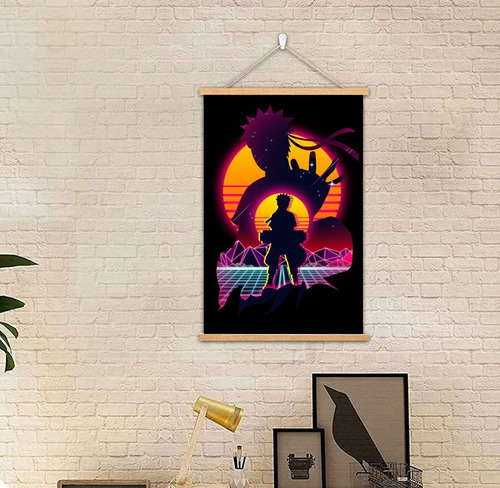 Cuadro Pergamino Pop Art Naruto Uzumaki Shipudden 28x41cm