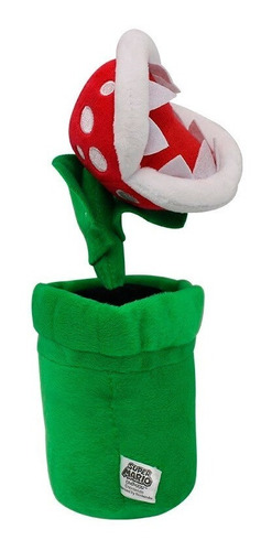 Super Mario Bros. Planta Carnivora O Pirana. 26 Cms. Peluche
