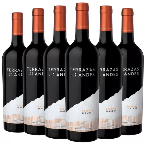 Vino Terrazas De Los Andes Tinto Malbec Reserva X6 01bebidas