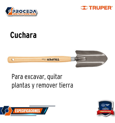 Cuchara Para Jardín, Mango De 15 , Trupe
