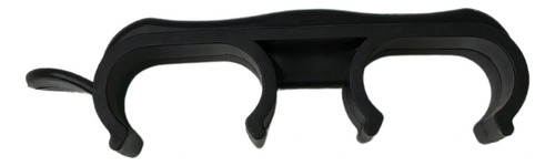 Kit Com 4 União De Cadeiras Iso Tubo Oblongo 16x30 Cor Preto