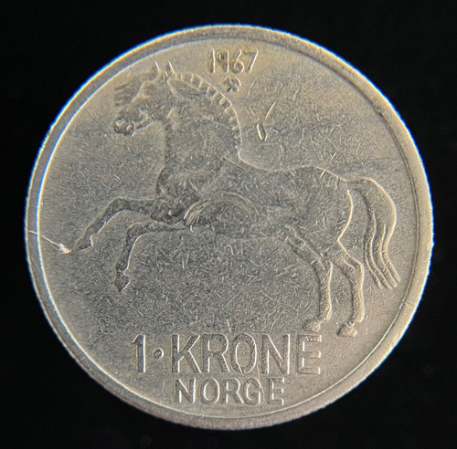 Noruega, Krone, 1967. Olav V. Vf
