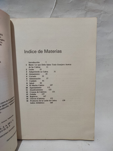 Cria Moderna De Cabras Lecheras. Jerry Belanger (Usado)