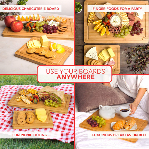 Tablas De Cortar De Bambú Duraderas E Higiénicas Para Cocina