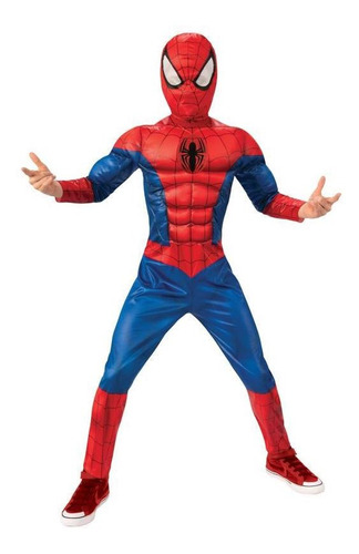 Disfraz Talla Medium(8|10) Para Niño De Spiderman Halloween