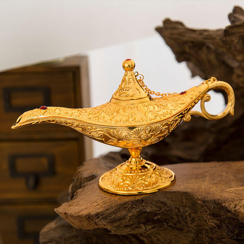 Lâmpada A Óleo Mágica Genie Aladdin Potenciômetro De Luz