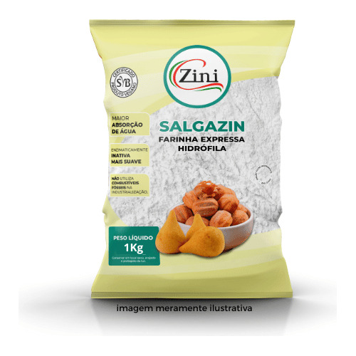 Farinha De Massa De Salgados: Salgazin®  1kg - Zini