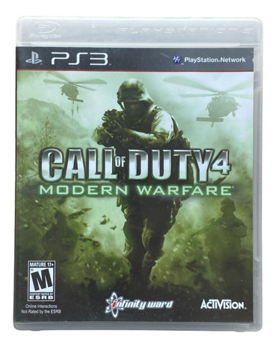 Jogo Ps3 Call Of Duty 4 Modern Warfare Original Mídia Física