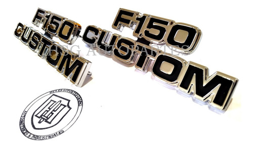 Emblemas Ford F150 Custom 1977-1979 Originales Par