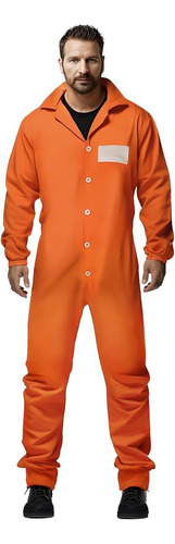 Homelex - Disfraz De Prisión Naranja Para Hombre, Disfraz
