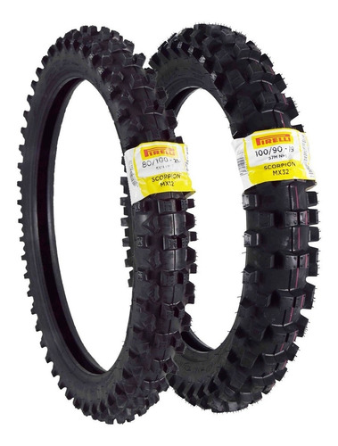 Par Pneu Pirelli Scorpion Mx 32 Mid Soft 19  Tras 21  Diant