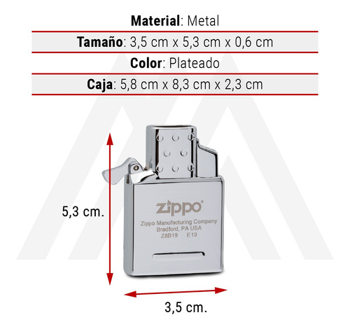Imagen 4 de 10 de Encendendor Zippo Inserto Double Torch Doble Llama