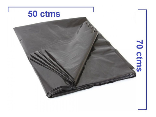 Bolsas Negras De Basura 50x70 | 5 Paquetes De 10 Und C/u