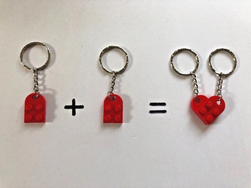 Corazon Lego En Llavero Para Novios Parejas De Union