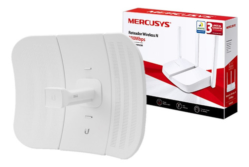 10 Pz Litebeam M5 23dbi 5ghz + Router Wifi Mercusys Mw306r