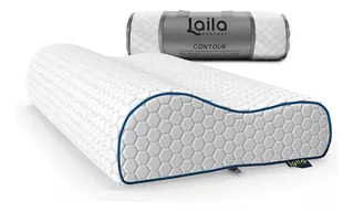 Almohada Ortopedica Memory Foam, Laila Contour Color Blanco