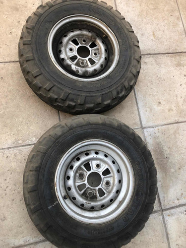Imagen 2 de 7 de Llantas Para Cuatriciclo Ruedas Armadas Delanteras (el Par)