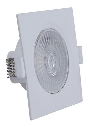 Spot Super Led Quadrado 5w Dicroica Embutir Direcional 3000k