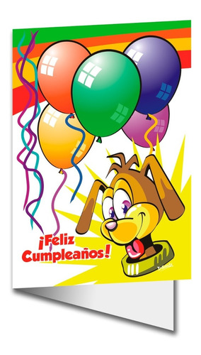 Pack De 2tarjetas De Feliz Cumpleaños Para Niños. Con Sobre 