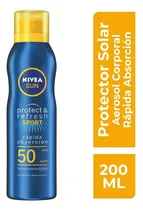 Comprar NIVEA SUN Refresh Spray Protector Solar Corporal FPS50 200ml Bloqueador Corporal en aerosol Resistente al agua y al sudor