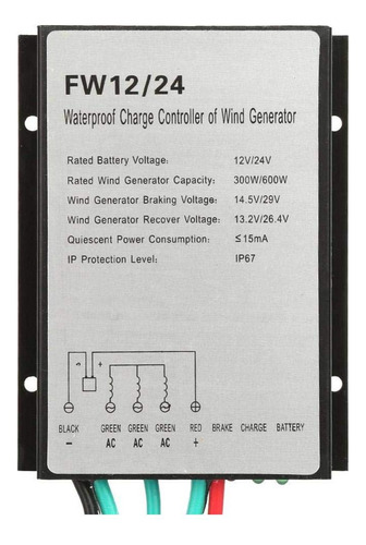 Controlador Viento 24 5 Resistente Agua Generador Para