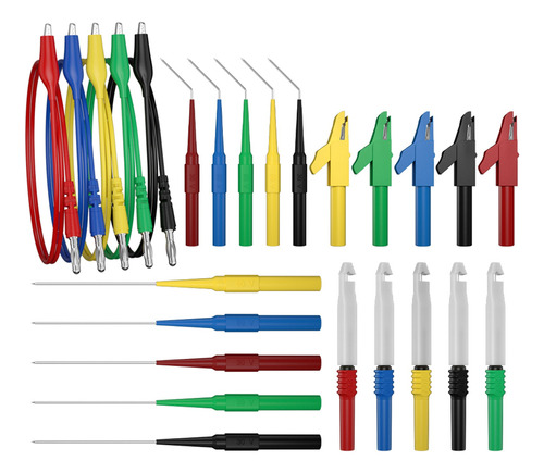 Kit De Cables De Prueba De Multímetro Digital Con Clip De Co