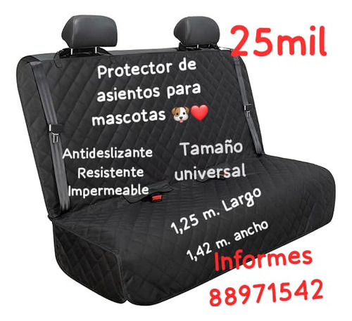 Protector De Asientos De Autos Para Llevar Mascotas 