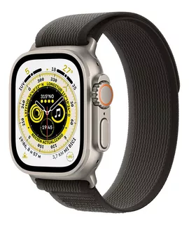 Apple Watch Ultra GPS + Celular - Caja de titanio 49 mm - Correa Loop Trail negra/gris - S/M