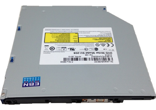 Imagem 2 de 2 de Gravador Dvd Dvd-rw Sata Slim 9.5mm Su-208gb Vaio Fit 15f