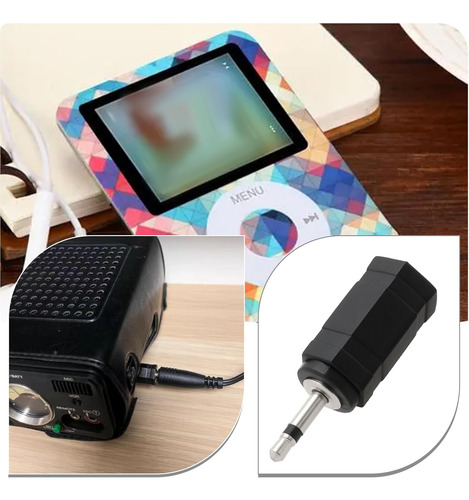 5 Adaptadores De Conector Mono De 0.098pulgadaa 0.138pulgada