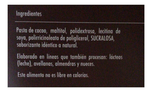 Chocolate Cobertura Neucober Bitter 60% Cacao Sin Azúcar