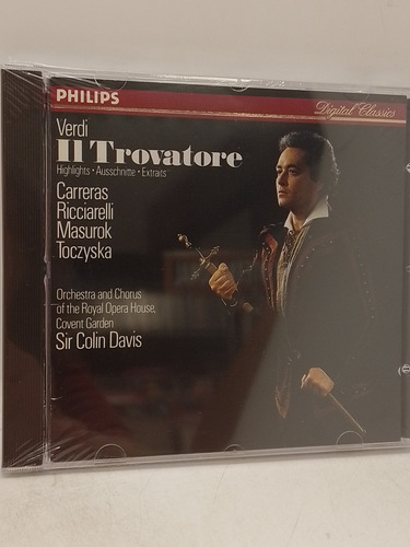 Verdi Il Trovatore Sir Colin Davis Cd Nuevo 