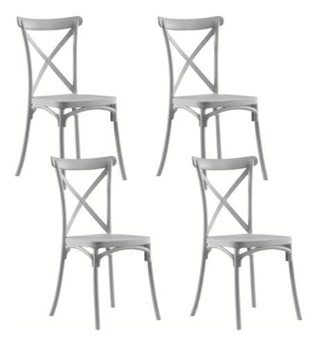 Silla Crossback Set De 4