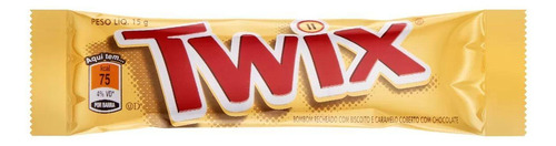 Chocolate Twix Tradicional Kit 10 Unidades De 15g