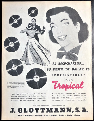 Imagen 1 de 1 de Almacén J. Glottmann Antiguo Aviso Publicitario De 1951